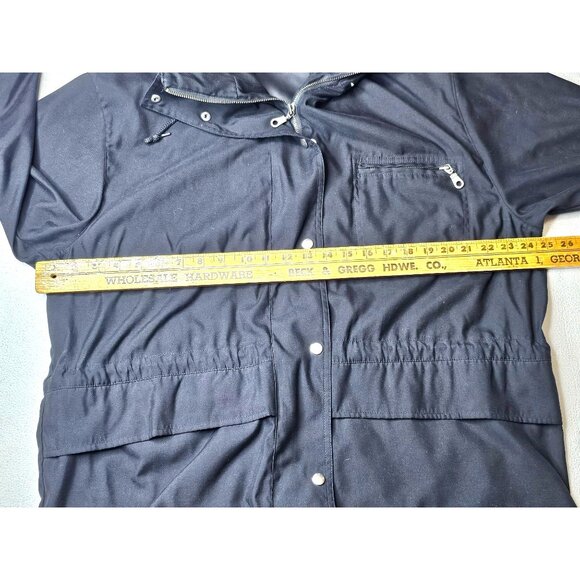 Eddie Bauer Women's Jacket L Black 100% Polyester Full Zip Snap Pockets - Picture 5 of 14